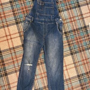 Free People Denim Overalls